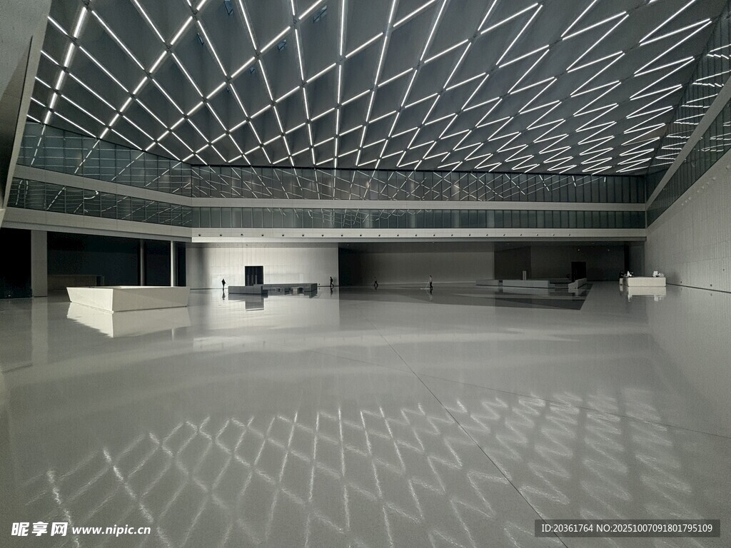 空旷现代室内空间场景