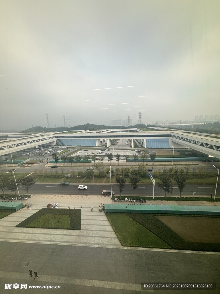 现代建筑景观俯瞰图