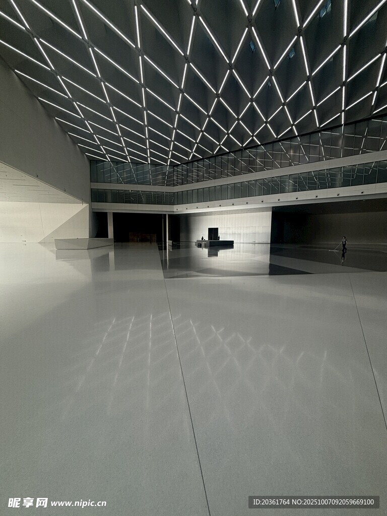 现代空旷室内空间场景