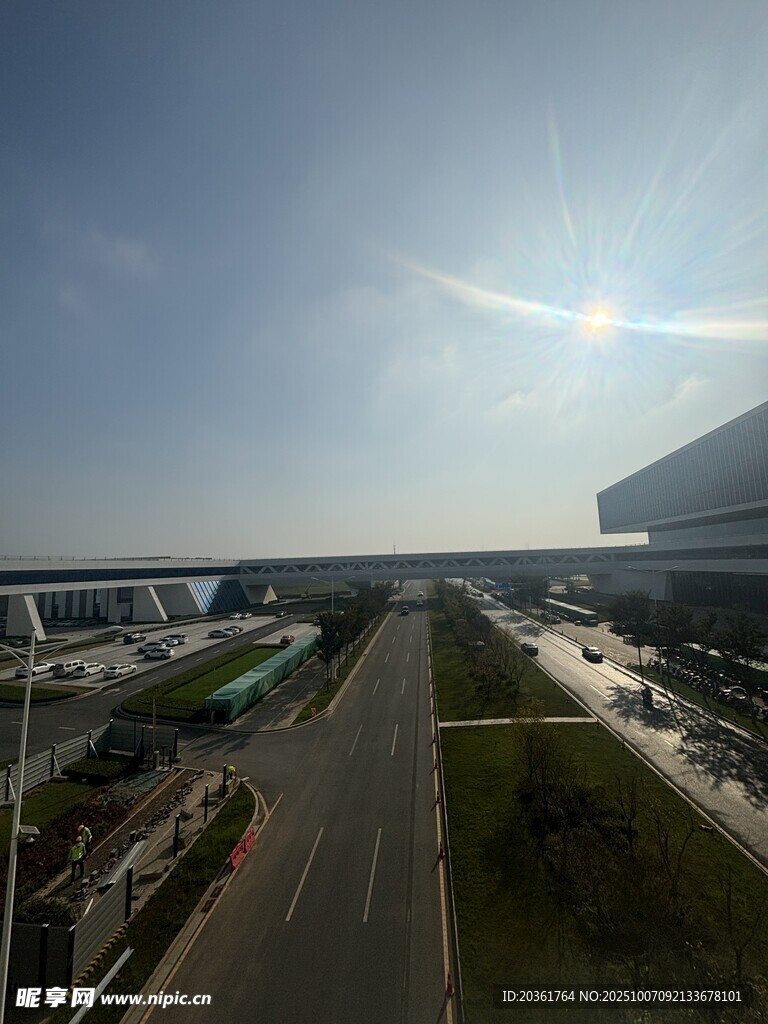 城市道路与建筑景观
