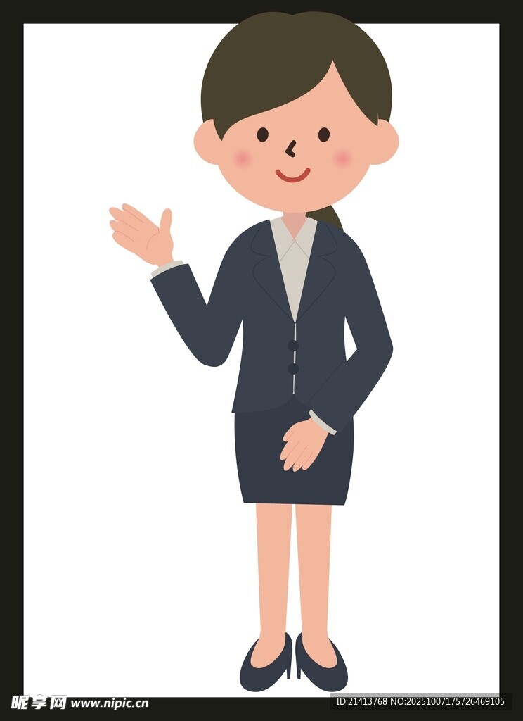 职业女性友好手势示意