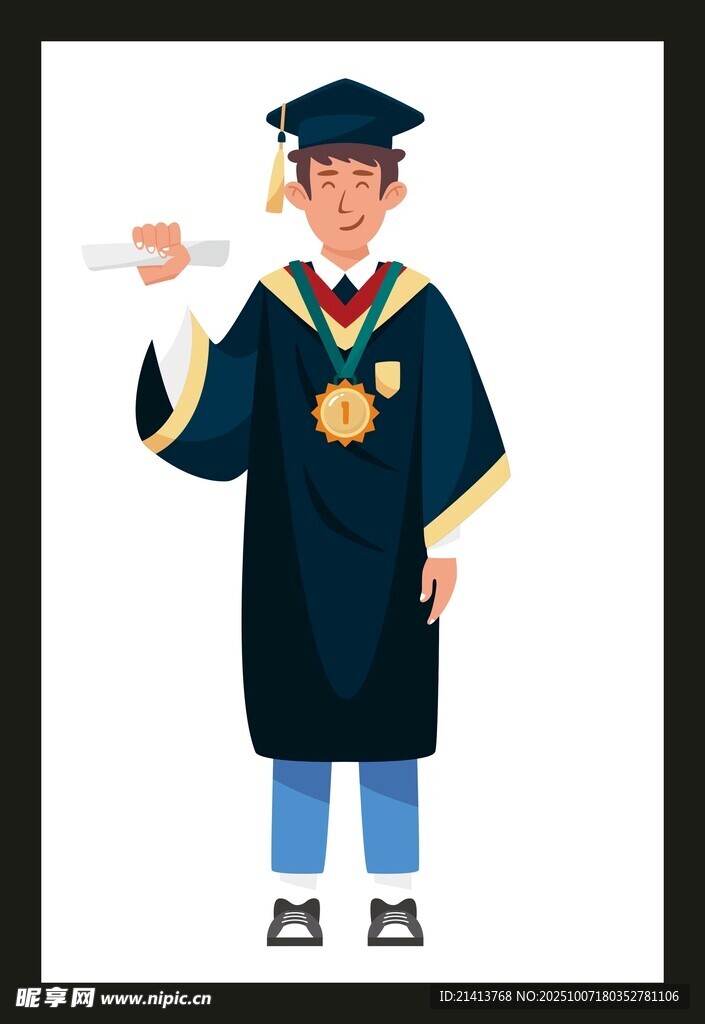 毕业学士形象展示