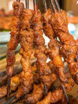 烤羊肉串 烧烤图案 