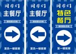餐厅指示牌引导标识
