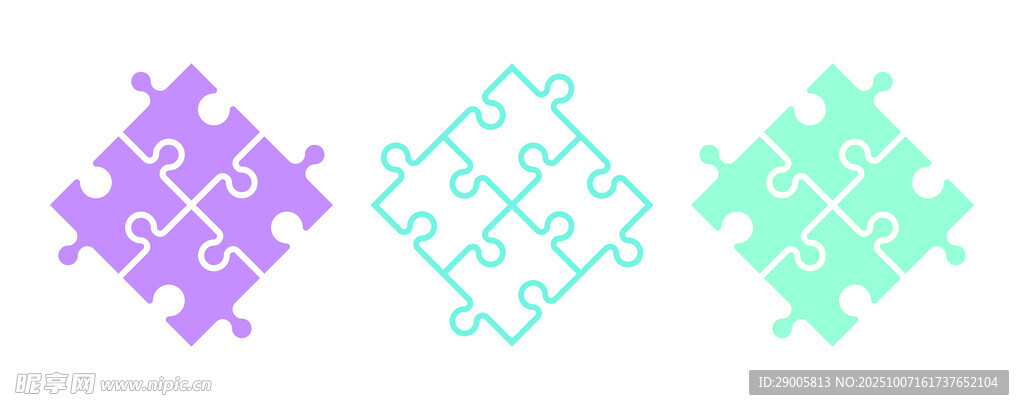 创意拼图图案