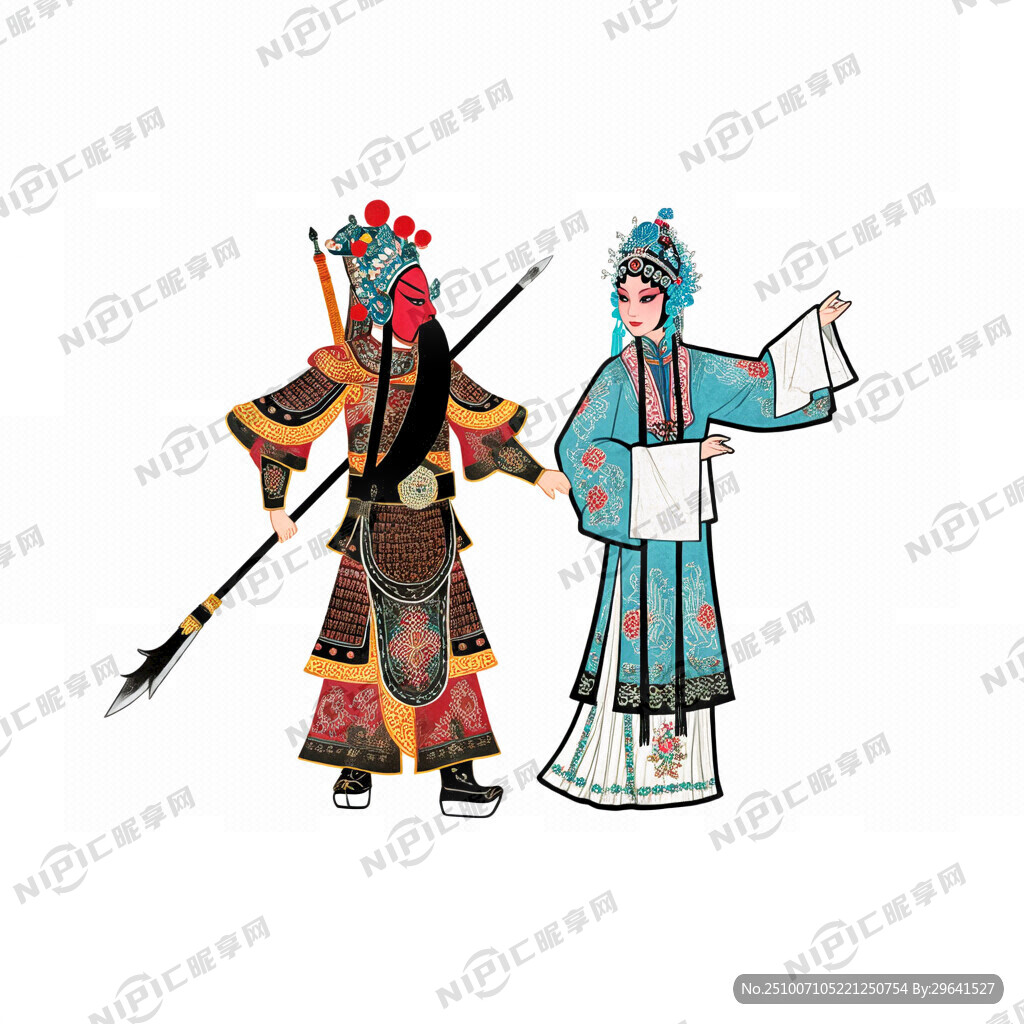 霸王别姬 皮影戏效果 全身像