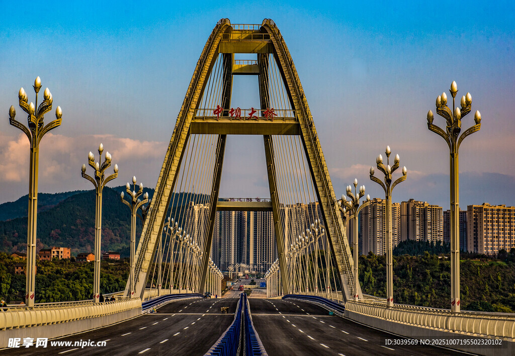 城市桥梁夜景风光