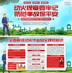 动火作业科安全生产知识展板