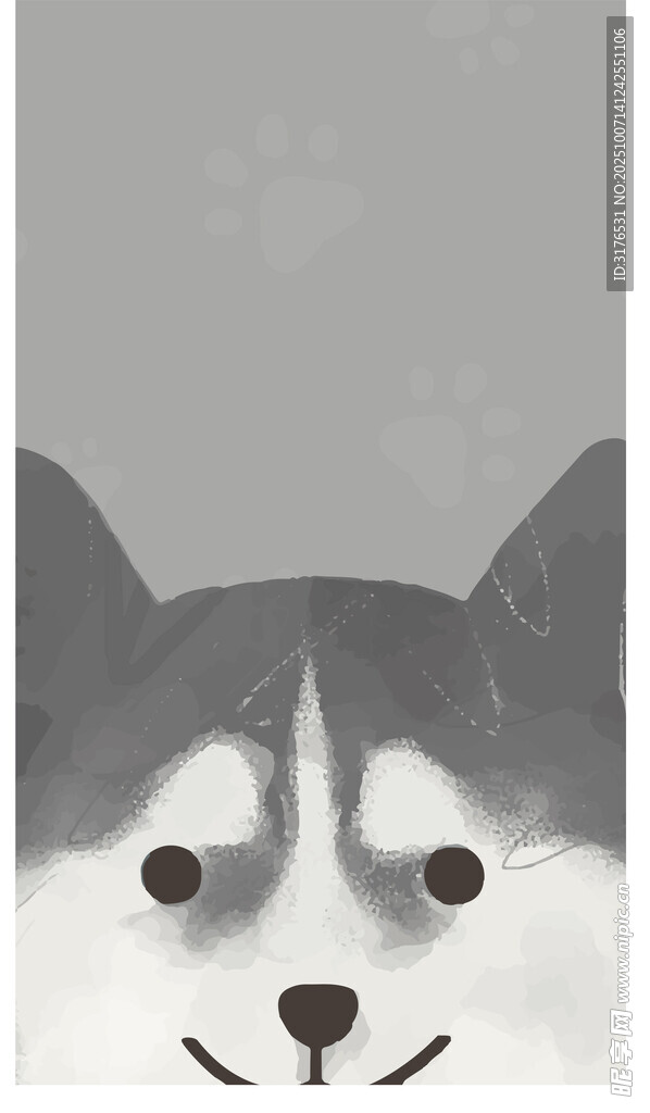 矢量卡通狗