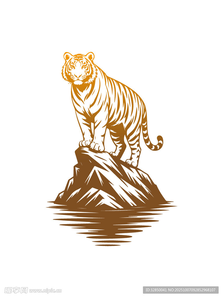 山巅猛虎