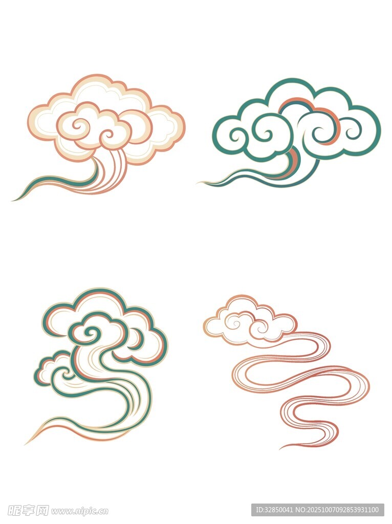 中式传统云纹图案集合