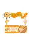 美味烘焙食品展示架