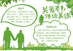 关爱老人传统美德宣传图