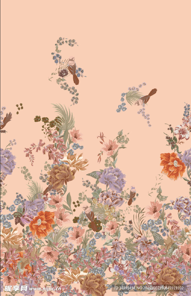 定位花 花鸟