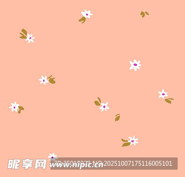 浅粉底色小花图案背景