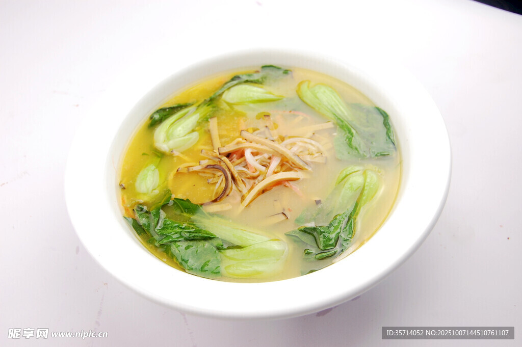 青菜肉丝汤