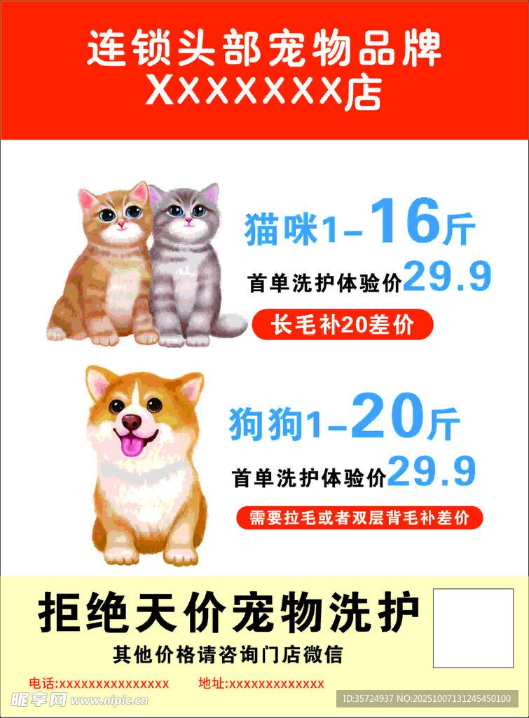 宠物店传单