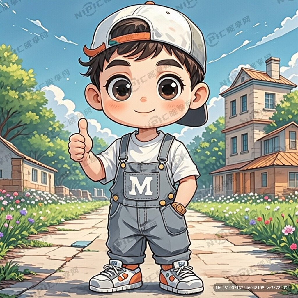 一只手手插兜一只手伸出大拇指非