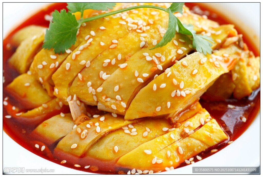 美味红油凉拌鸡肉