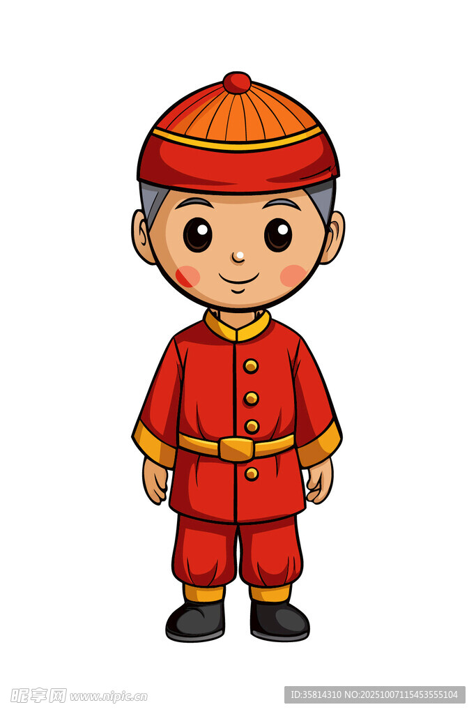 清朝小男孩服饰形象