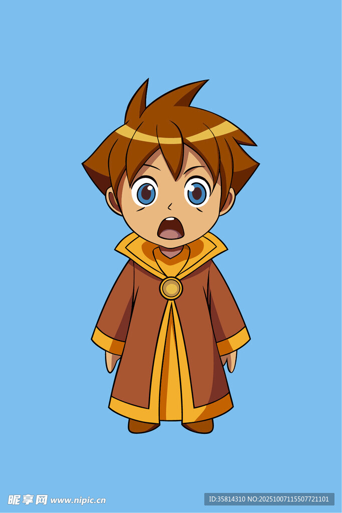 惊讶的魔法少年