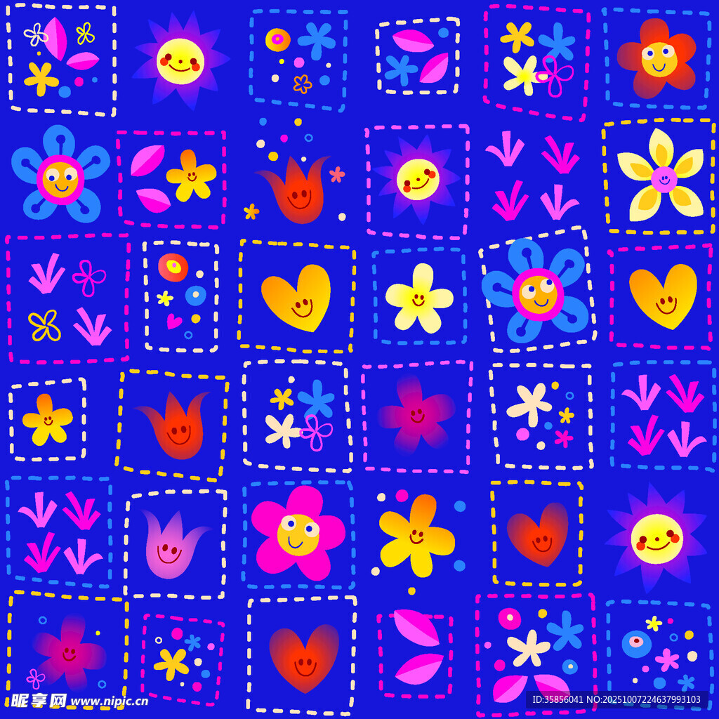 碎花 格子