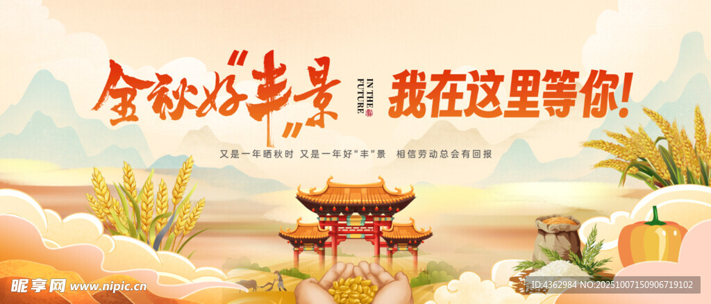 丰收节主KV 橙色
