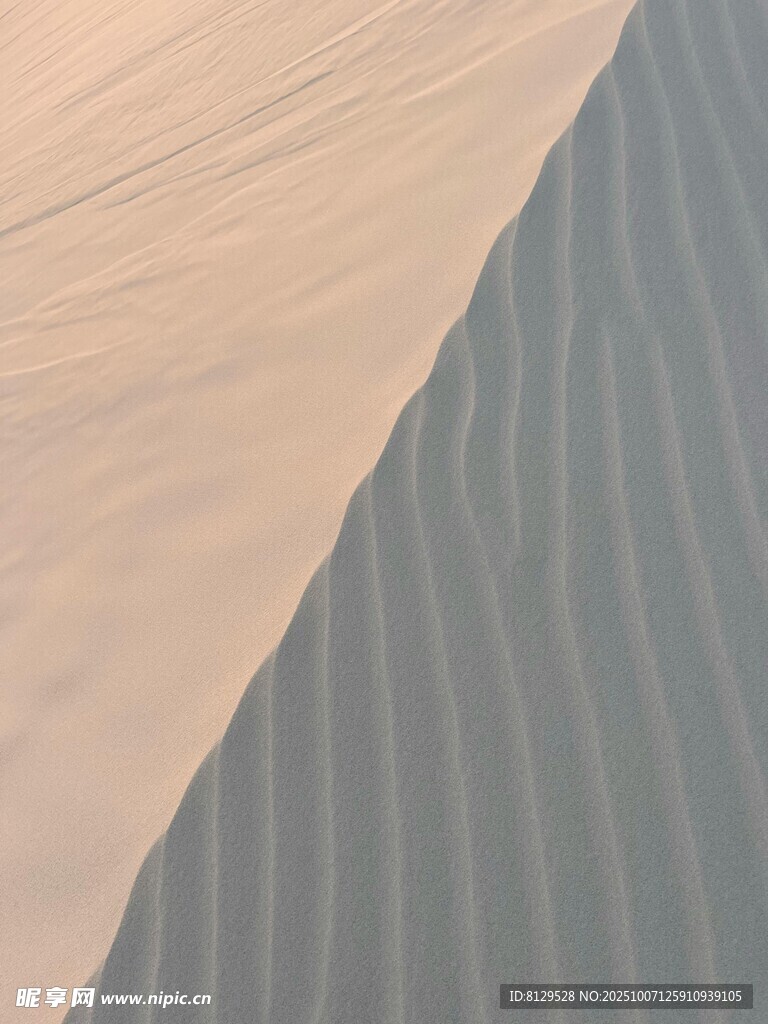 沙漠沙丘纹理特写