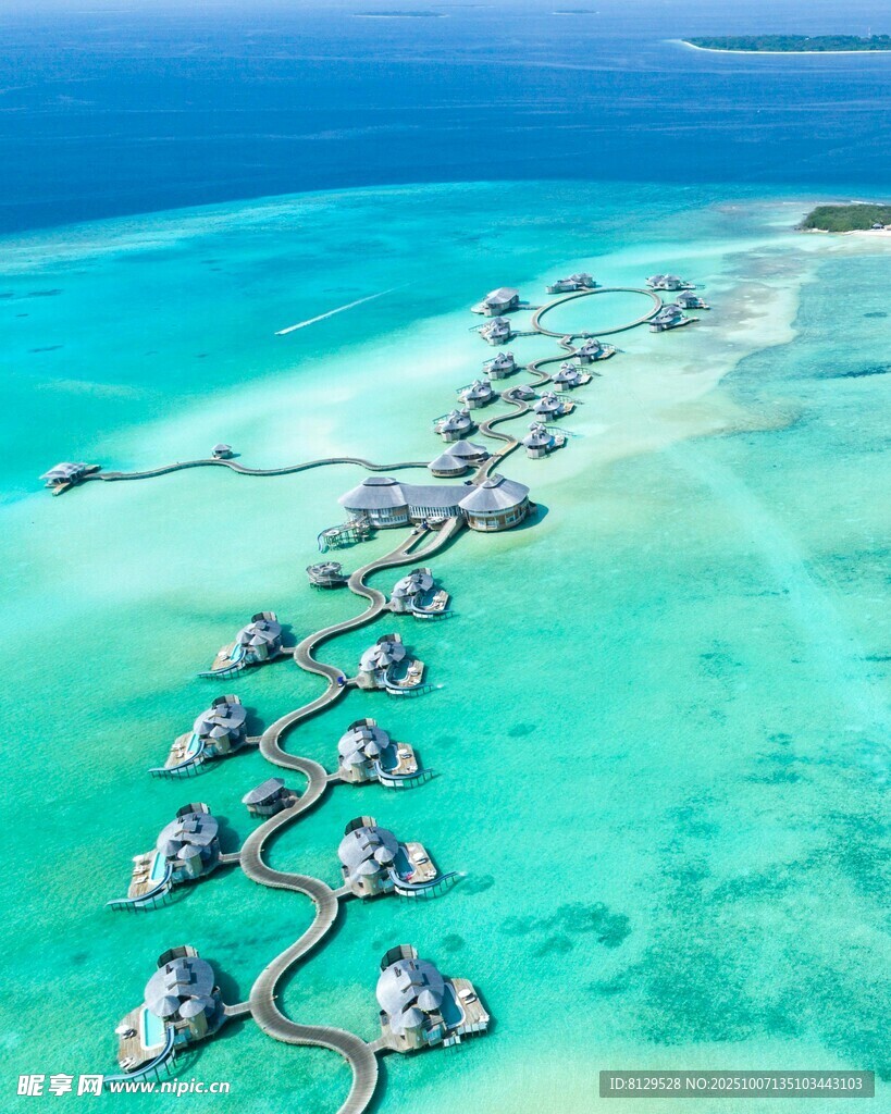 马尔代夫水上度假屋美景