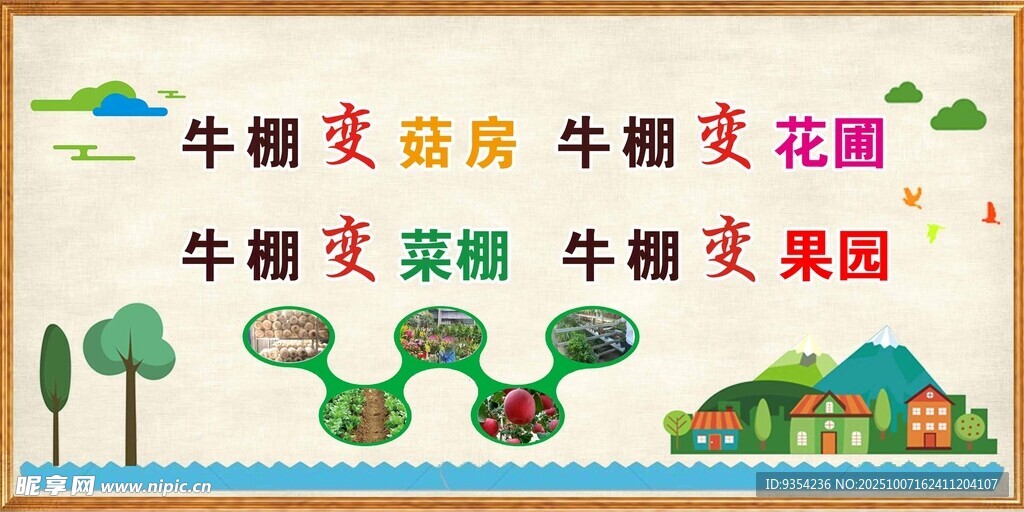 牛棚文化墙 