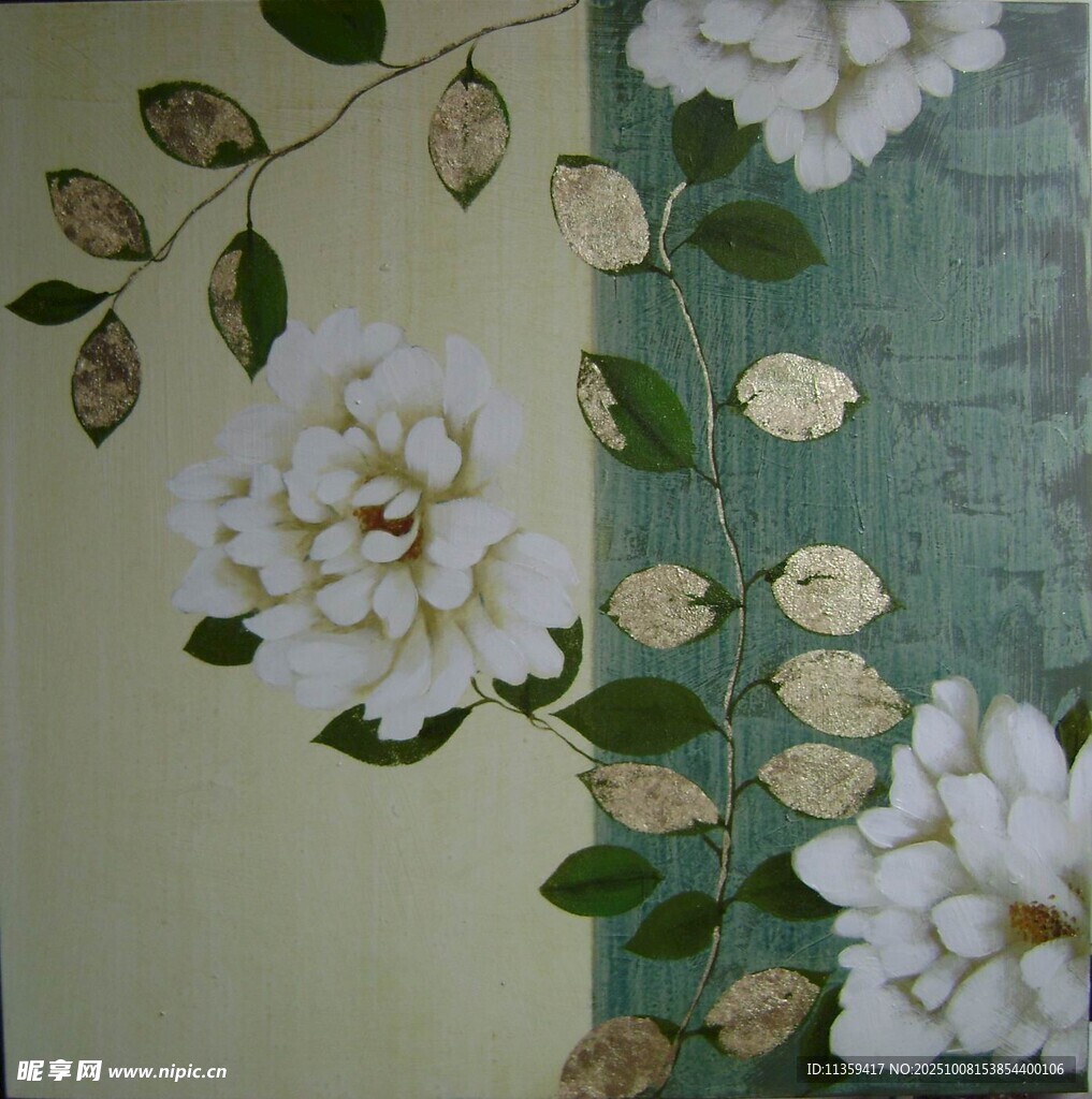 复古风花卉装饰图案