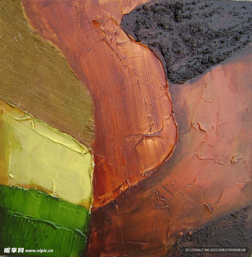 抽象色彩笔触油画纹理