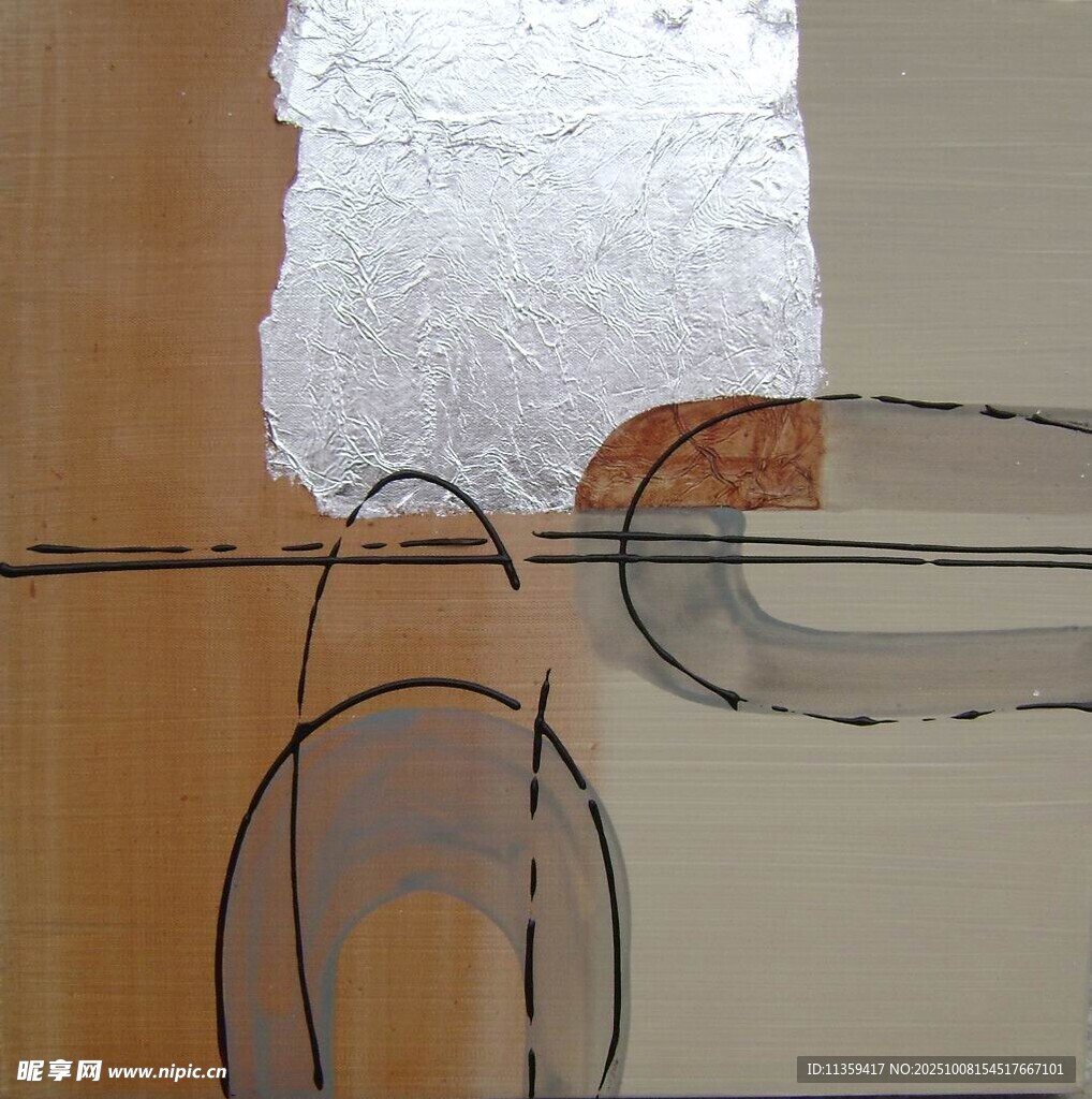 抽象几何风格艺术画作