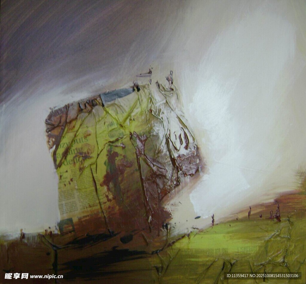 抽象风景艺术画作
