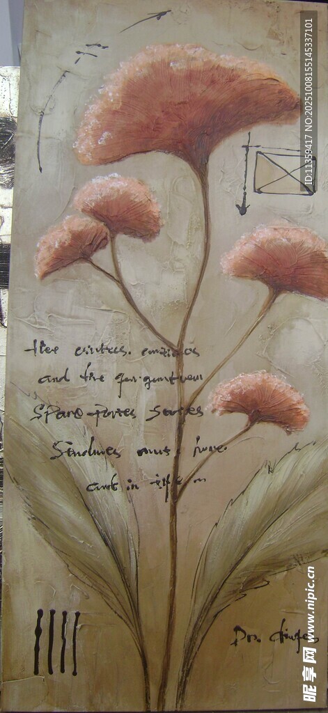 手绘花卉装饰画