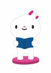 可爱白兔玩偶