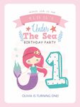 海底美人鱼1岁生日派对