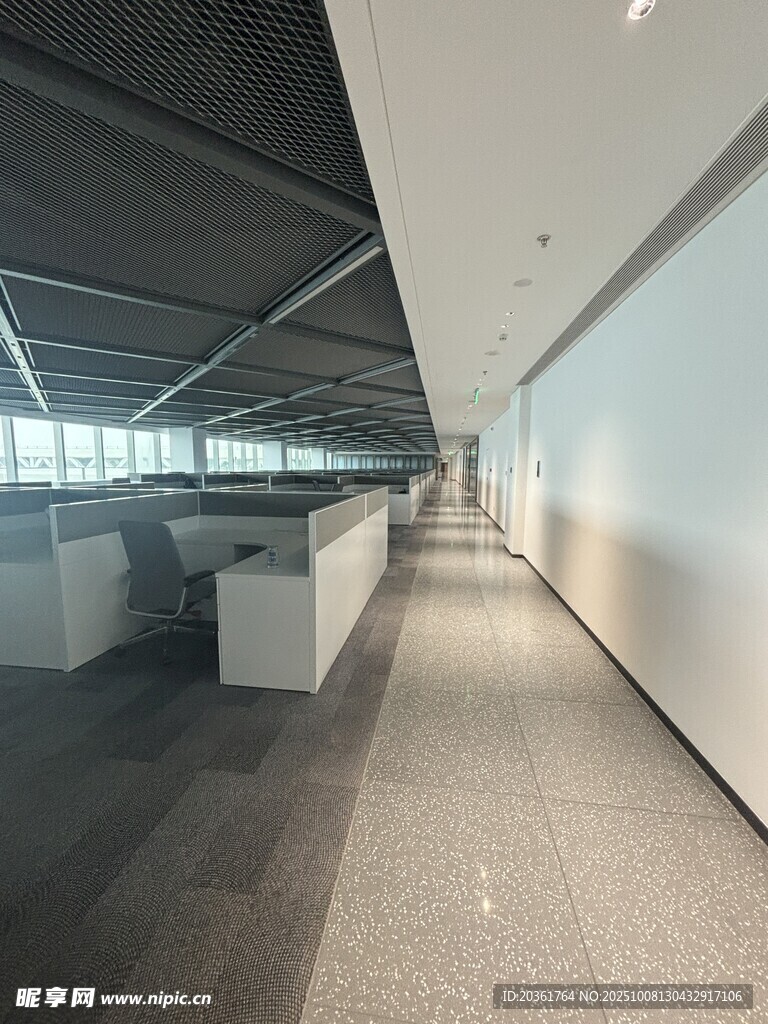 现代办公走廊内部空间