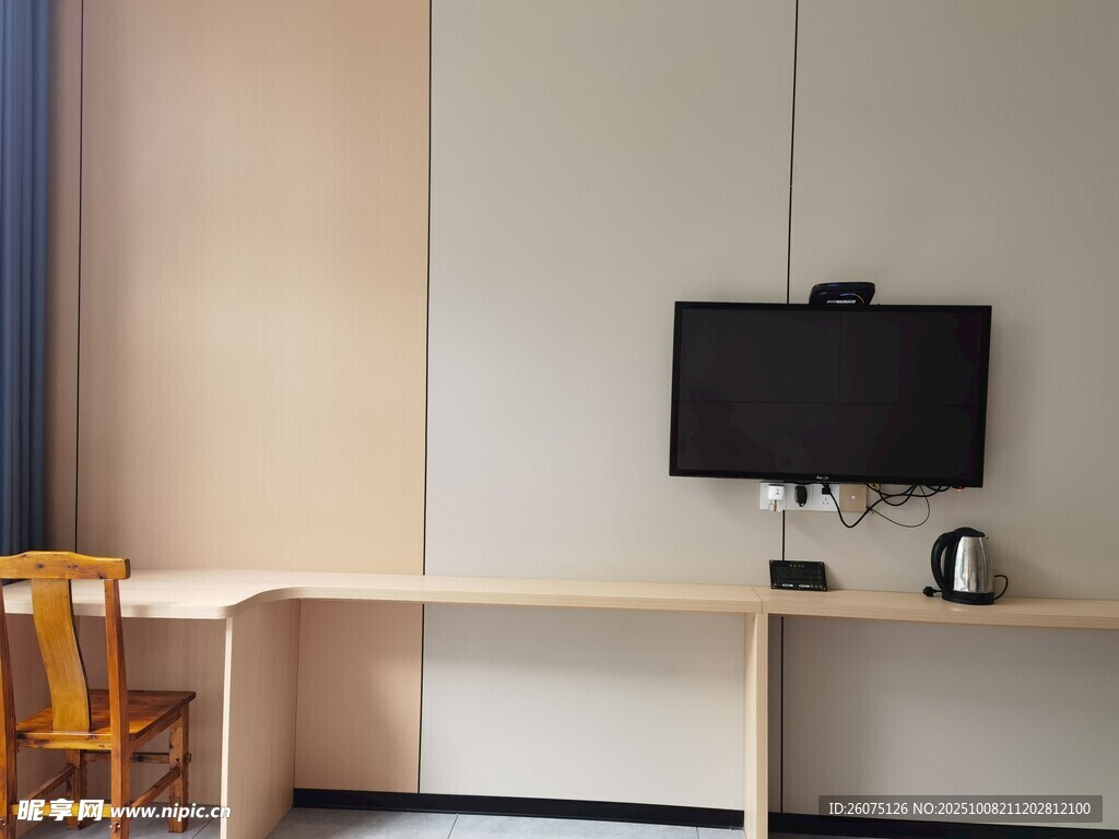 简约室内电视桌椅布置