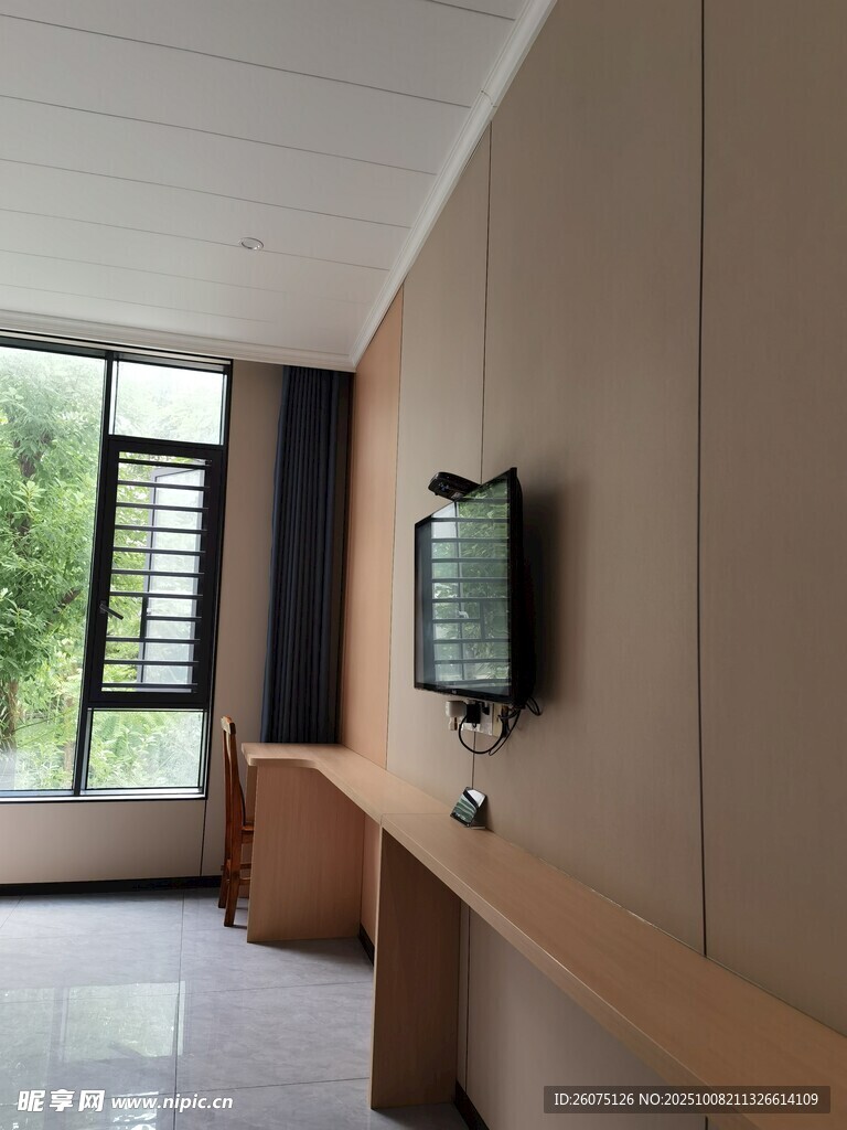 简约客厅电视墙室内场景