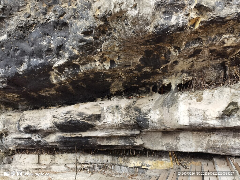 岩石纹理特写