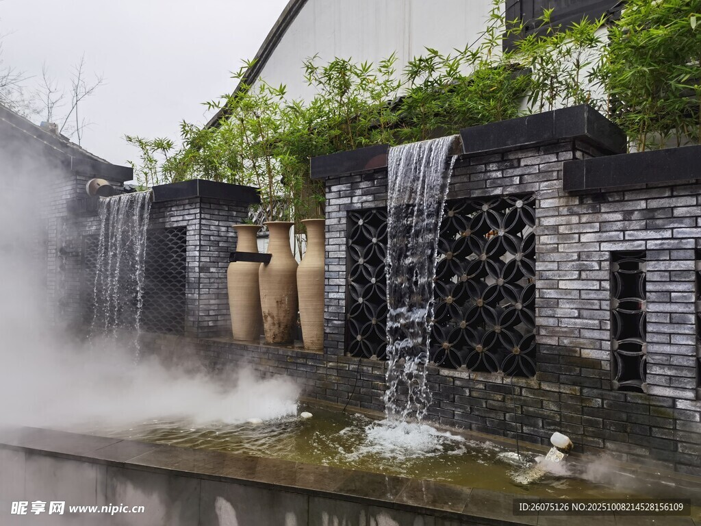 中式庭院流水景观