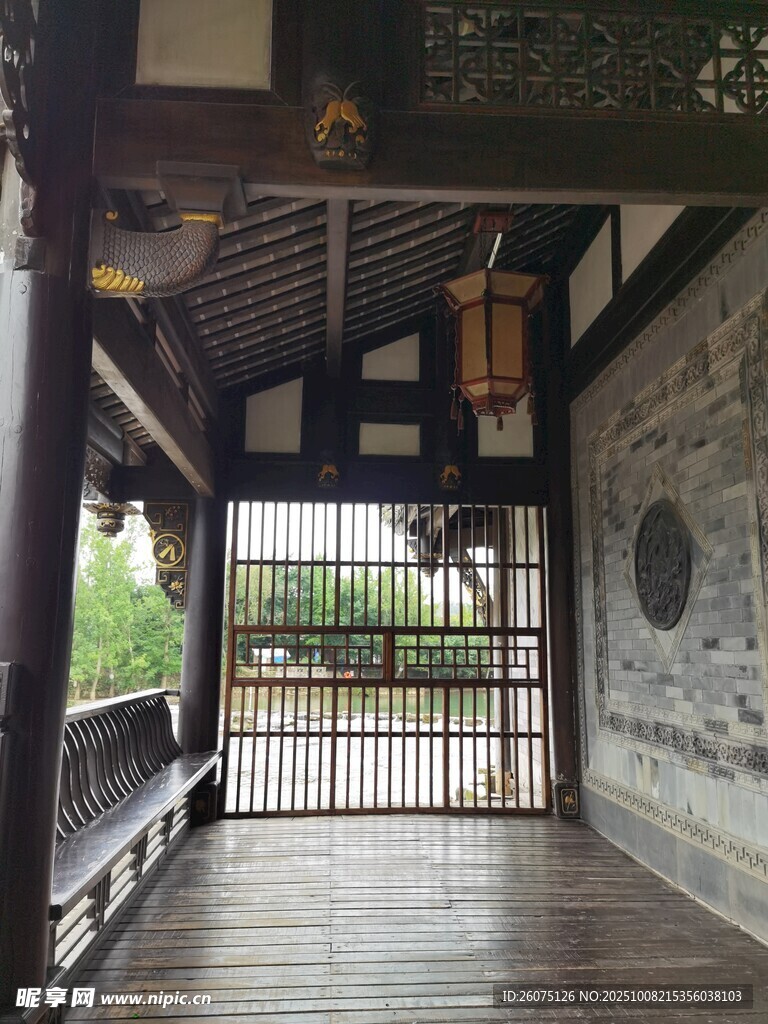 中式古典庭院室内景观