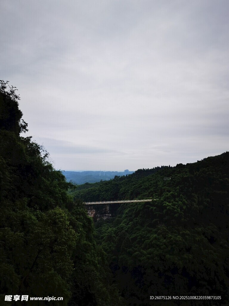 山间公路穿林越谷