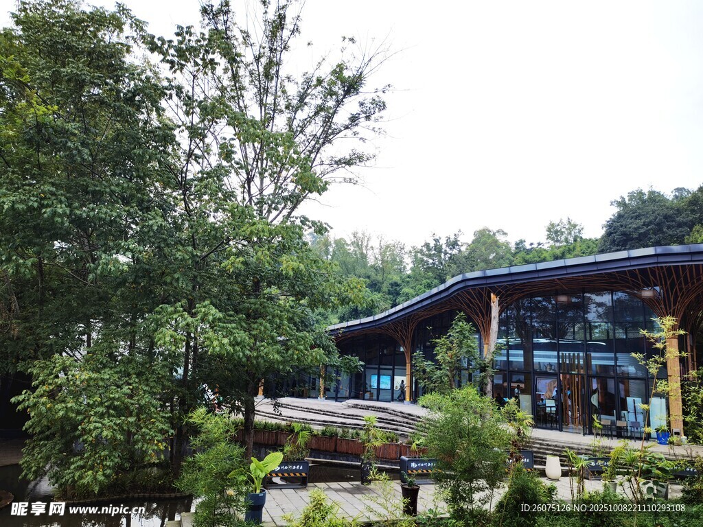 现代风格园林式建筑景观