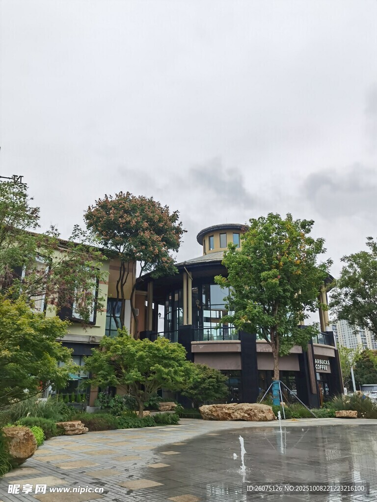 现代风格精致庭院景观