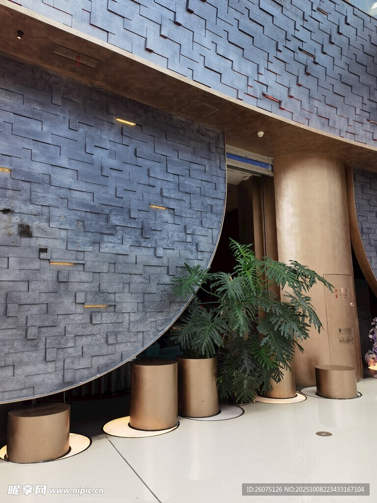 现代风格建筑入口景观