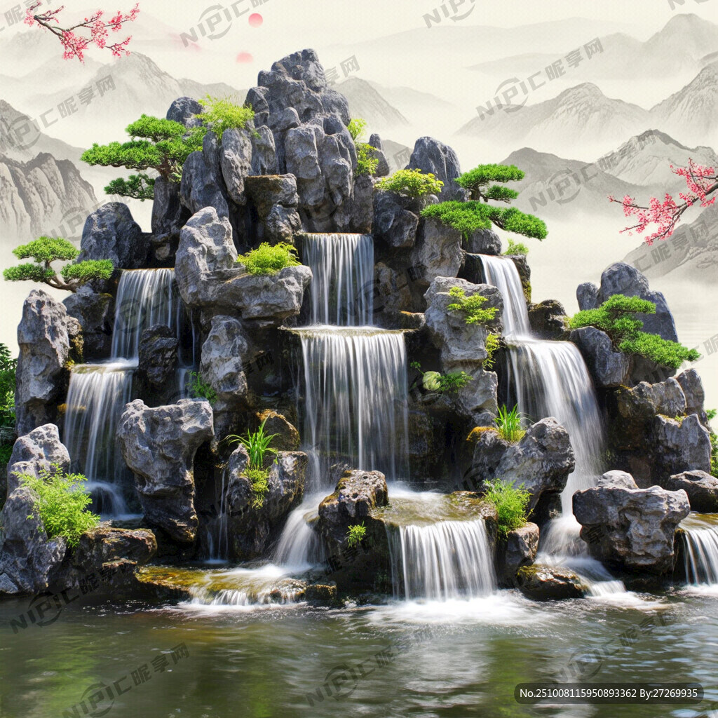 假山喷泉