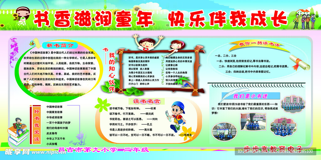 校园阅读活动宣传展板