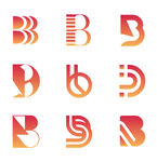 B字母图案